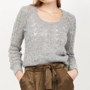 JOIE Despoina Gray Long Sleeve Alpaca Wool Blend Sweater--NWT—XL